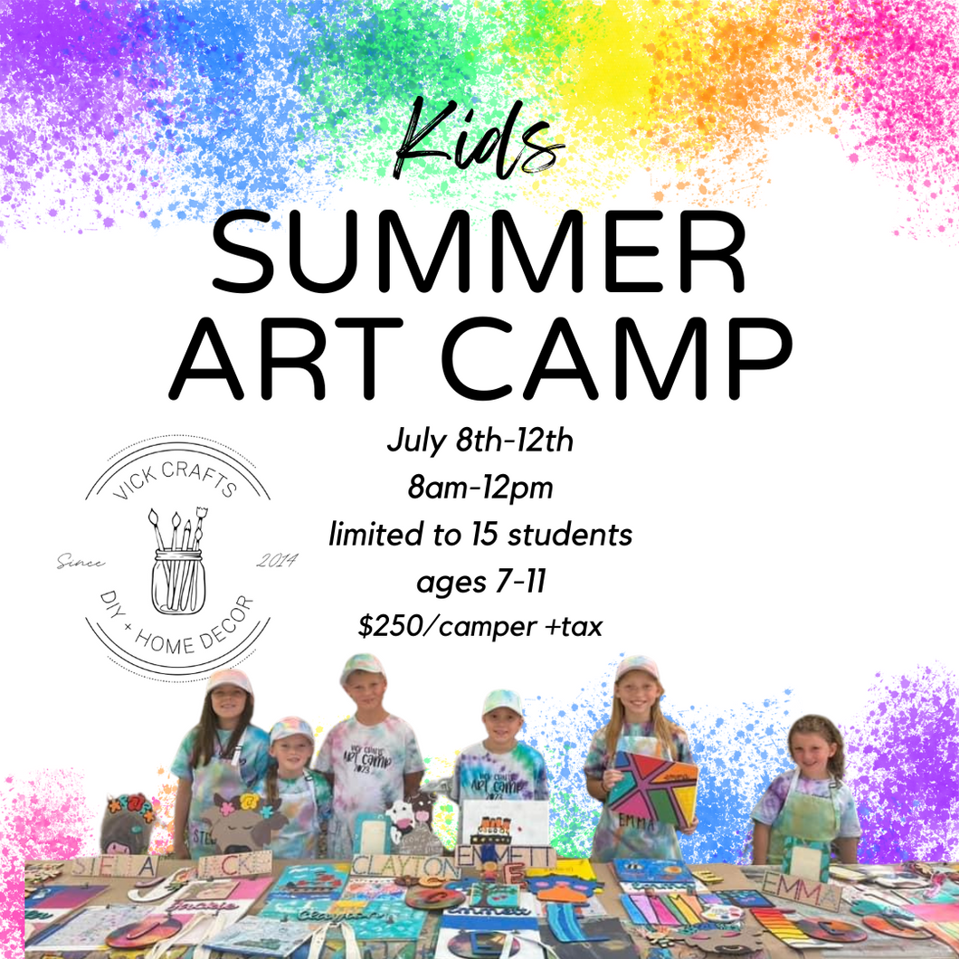 KIDS 2024 Art Camp July 8th-12th