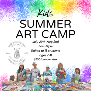 KIDS 2024 ART CAMP: SESSION 2 JULY 29-AUG 2