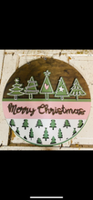 Load image into Gallery viewer, Merry Christmas Trees Door Hanger
