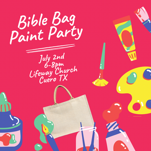 Lifeway Church Bible Bag Paint Party