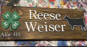 Stall Show Sign, Stock show Sign